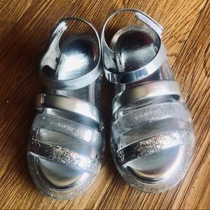 NWOT!! Wonder Nation Metallic Glitter Jelly Sandal